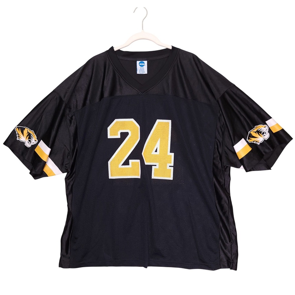 NCAA Missouri Tigers Mizzou Football Jersey Black Gold #24 Mens 3XL KA Inc